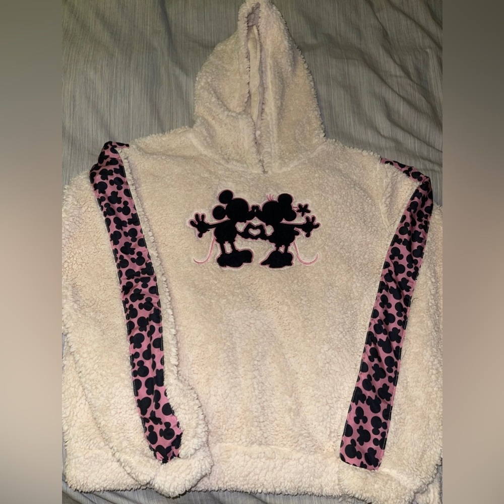 Disney parks Mickey and Minnie Sherpa hoodie